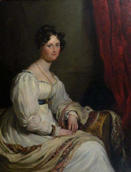 George Hayter Portrait of a young lady in an interior 1826 oil painting image